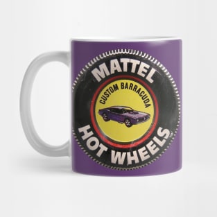 Hot Wheels "Custom Barracuda" Red Line Button Mug